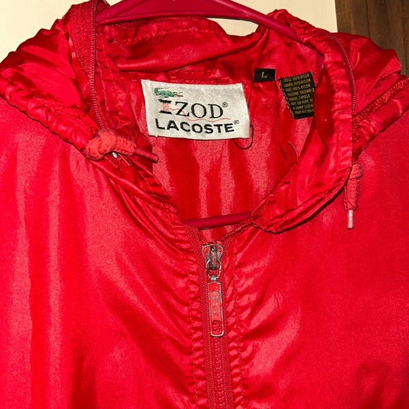 VINTAGE Lacoste Izod windbreaker / rain jacket - Picture 2 of 4